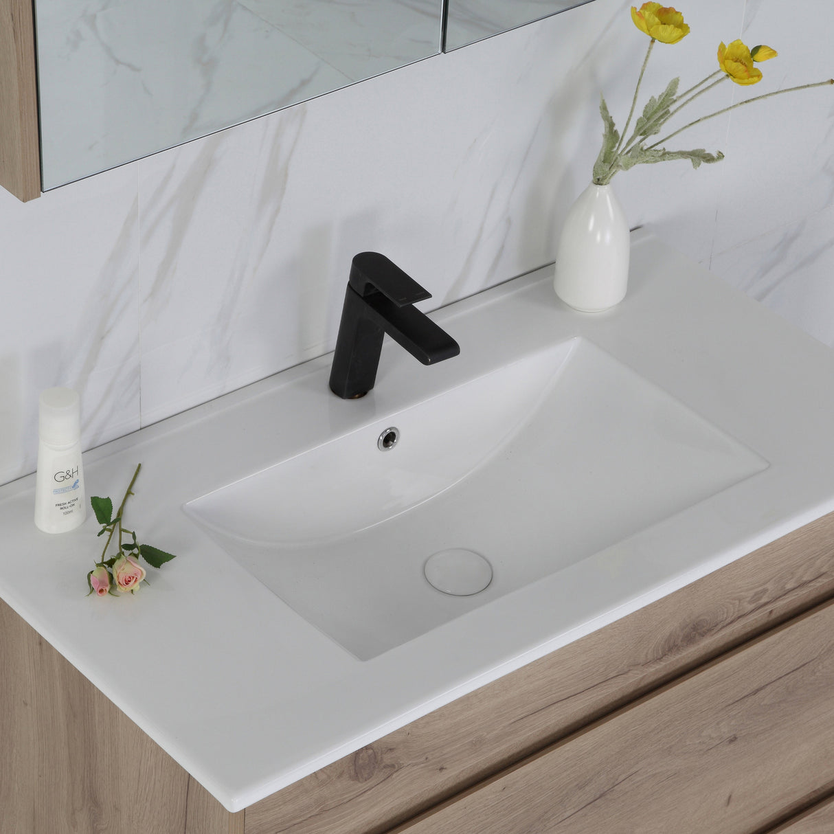 MAX MDF Freestanding Vanity Max Oak (All Sizes)