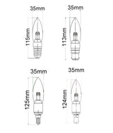 Candle LED Dimmable Globes Clear / Frosted Diffuser (4W)