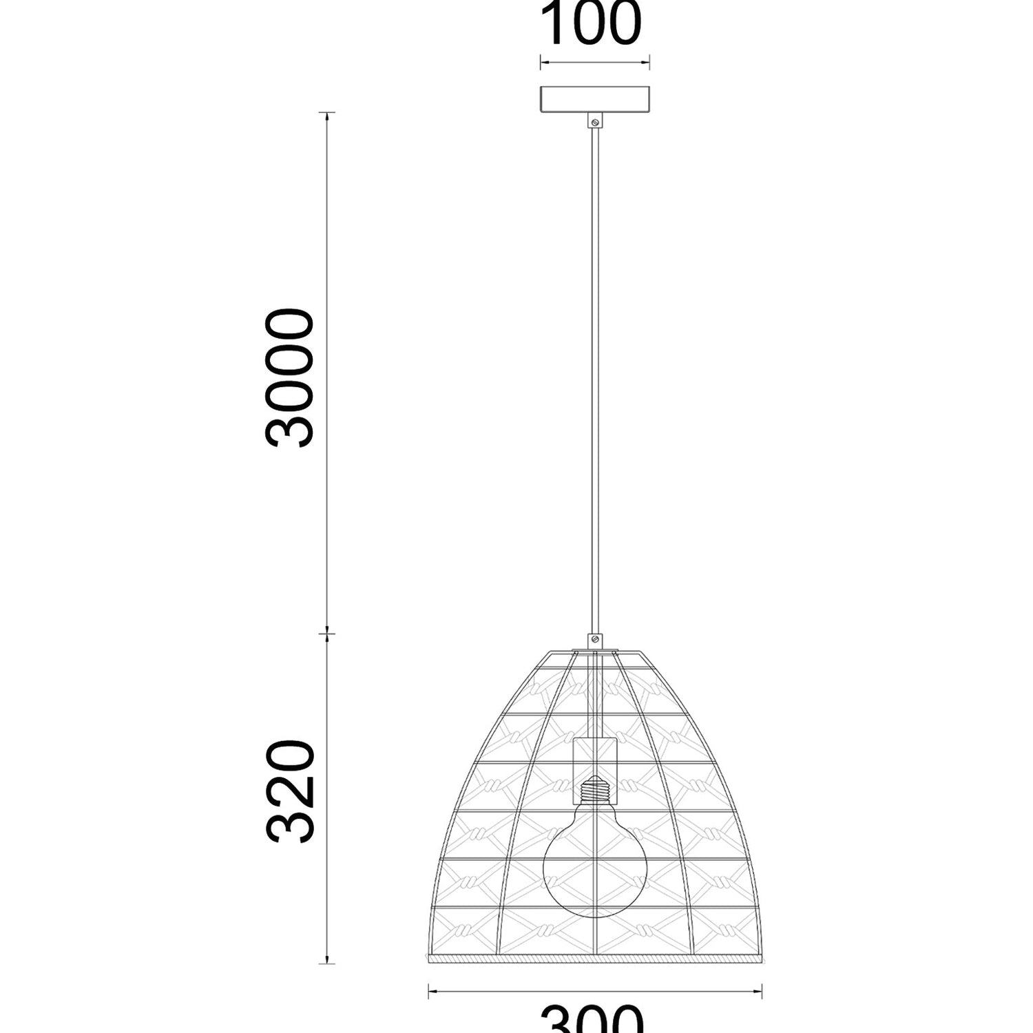 CANAMO: Bohemian Interior Natural Hemp Rope & Black Hardware Ellipse Pendant Light
