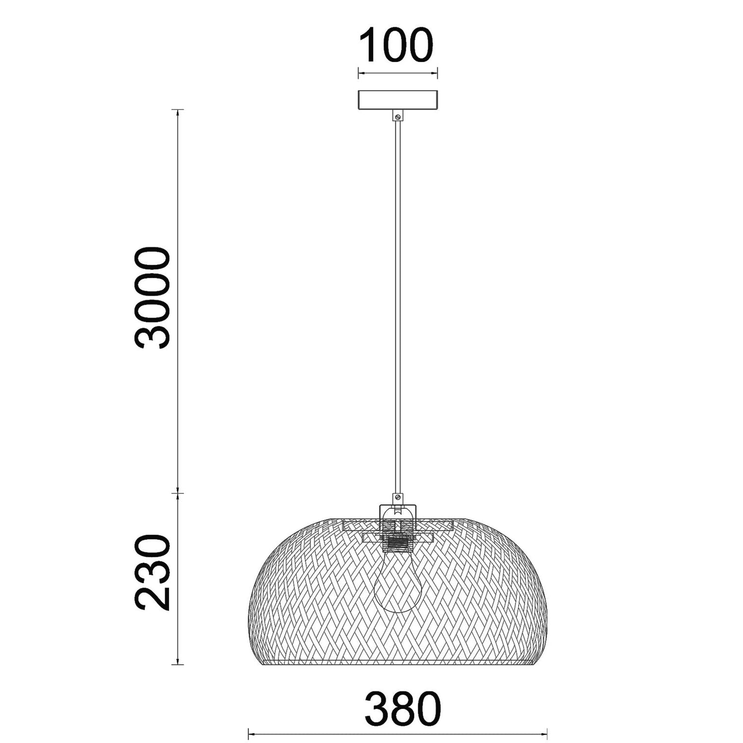 CANASTA: Bohemian Interior Natural Bamboo Finish Pendant Light