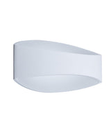CANNES: LED Interior Matte White Curved Up/Down Wall Light
