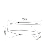 CANNES: LED Interior Matte White Curved Up/Down Wall Light