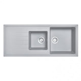 CARYSIL VIVALDI Grey Granite Single and 1/2 Kitchen Sink 1160x500mm