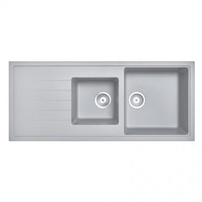 CARYSIL VIVALDI Grey Granite Single and 1/2 Kitchen Sink 1160x500mm