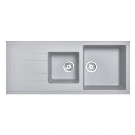 CARYSIL VIVALDI Grey Granite Single and 1/2 Kitchen Sink 1160x500mm