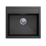 CARYSIL WALTZ Black Granite Kitchen Sink 560x510mm