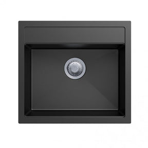CARYSIL WALTZ Black Granite Kitchen Sink 560x510mm