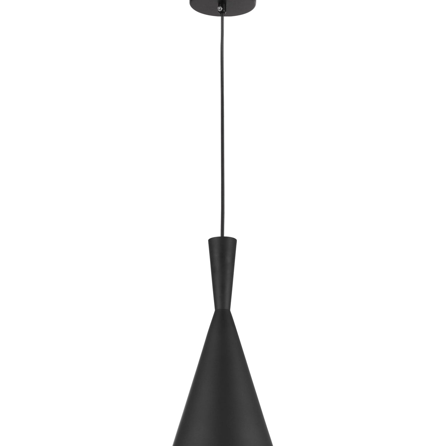 CAVIAR: Black Cone Shape Pendant Light