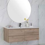 MAX MDF Wall Hung Vanity Max Oak (All Sizes)