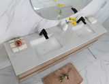MAX MDF Wall Hung Vanity Max Oak (All Sizes)