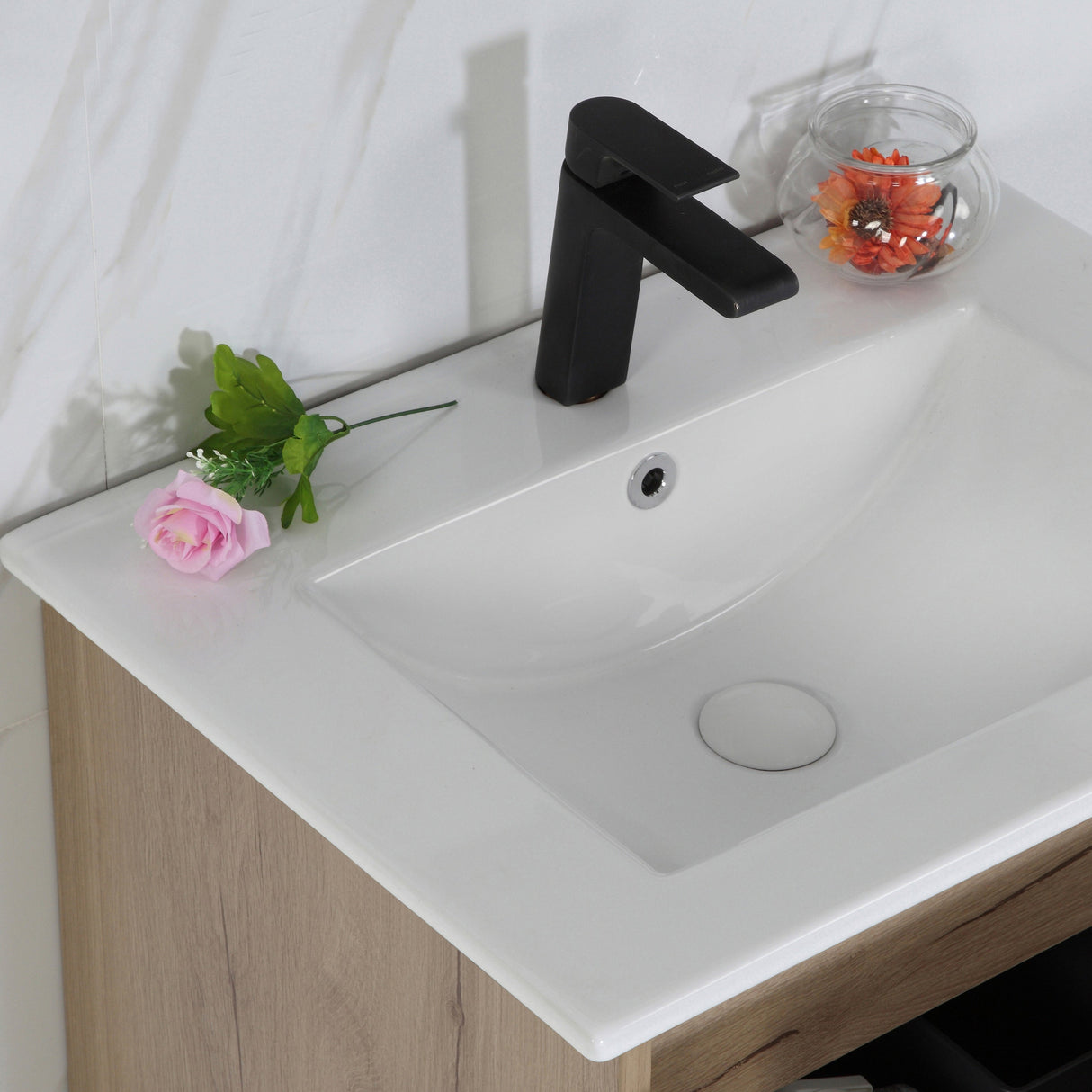 MAX MDF Wall Hung Vanity Max Oak (All Sizes)