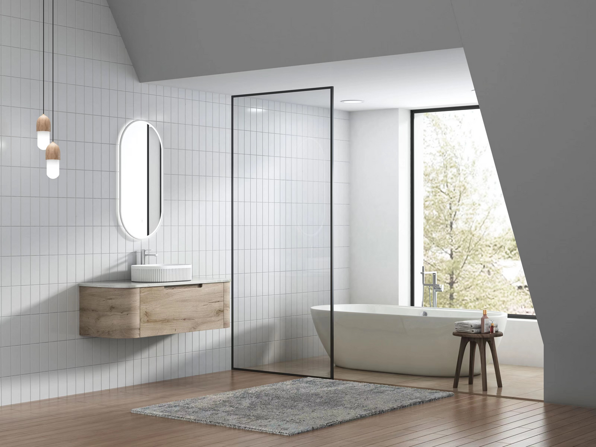 HAMILTON Wall Hung Curve Vanity Max Oak (All Sizes)