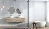 HAMILTON Wall Hung Curve Vanity Max Oak (All Sizes)