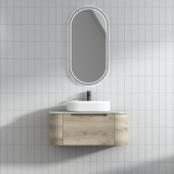 HAMILTON Wall Hung Curve Vanity Max Oak (All Sizes)