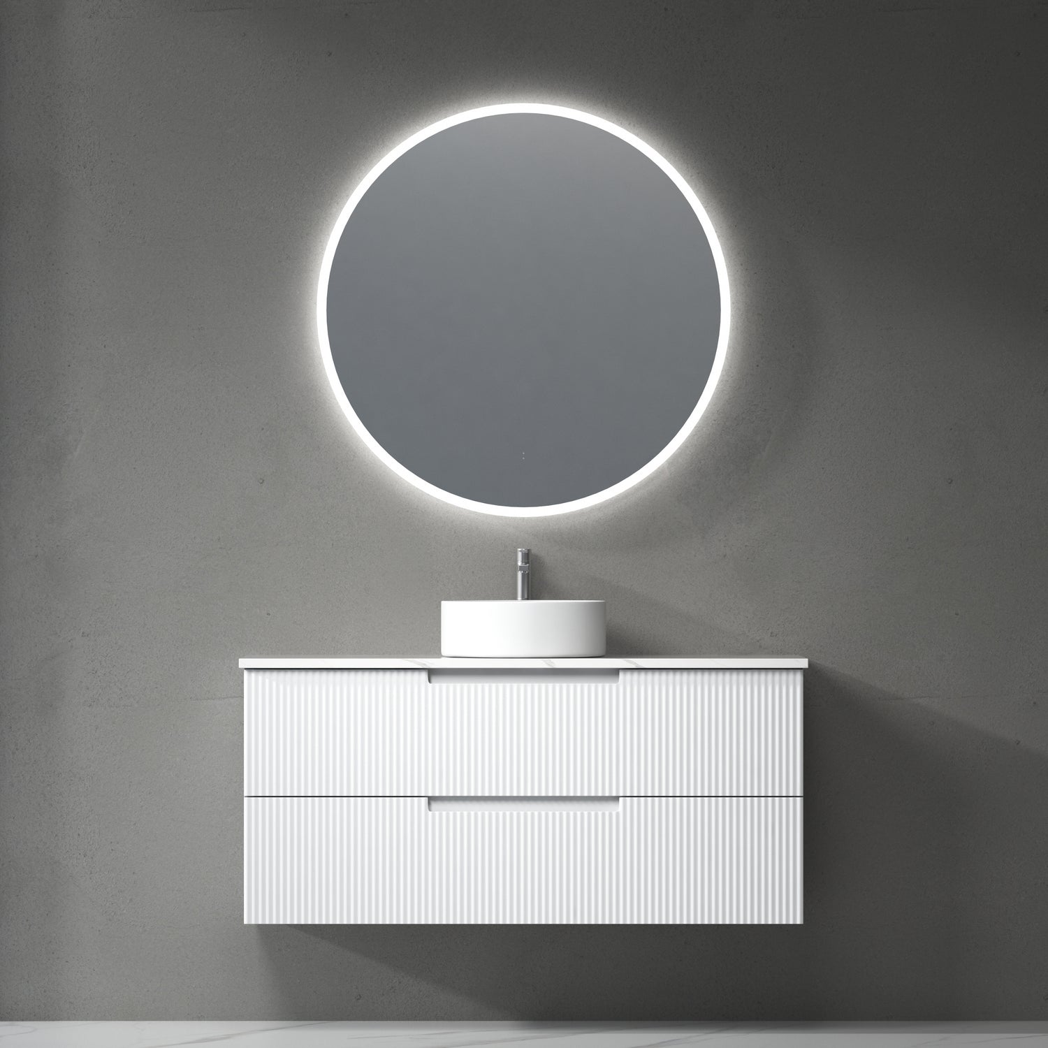 VERONA MARKII Wall Hung Vanity Matte White (All Sizes)