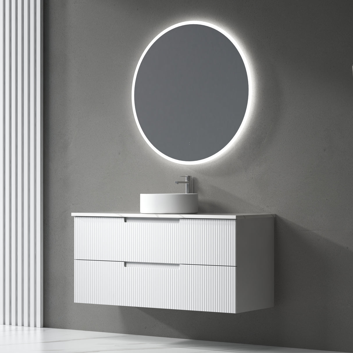 VERONA MARKII Wall Hung Vanity Matte White (All Sizes)