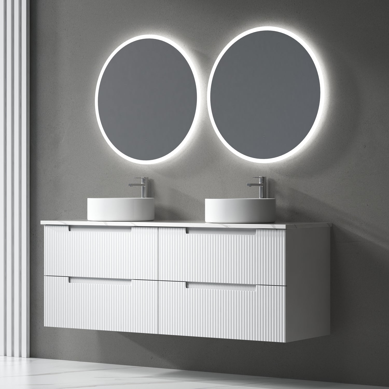 VERONA MARKII Wall Hung Vanity Matte White (All Sizes)