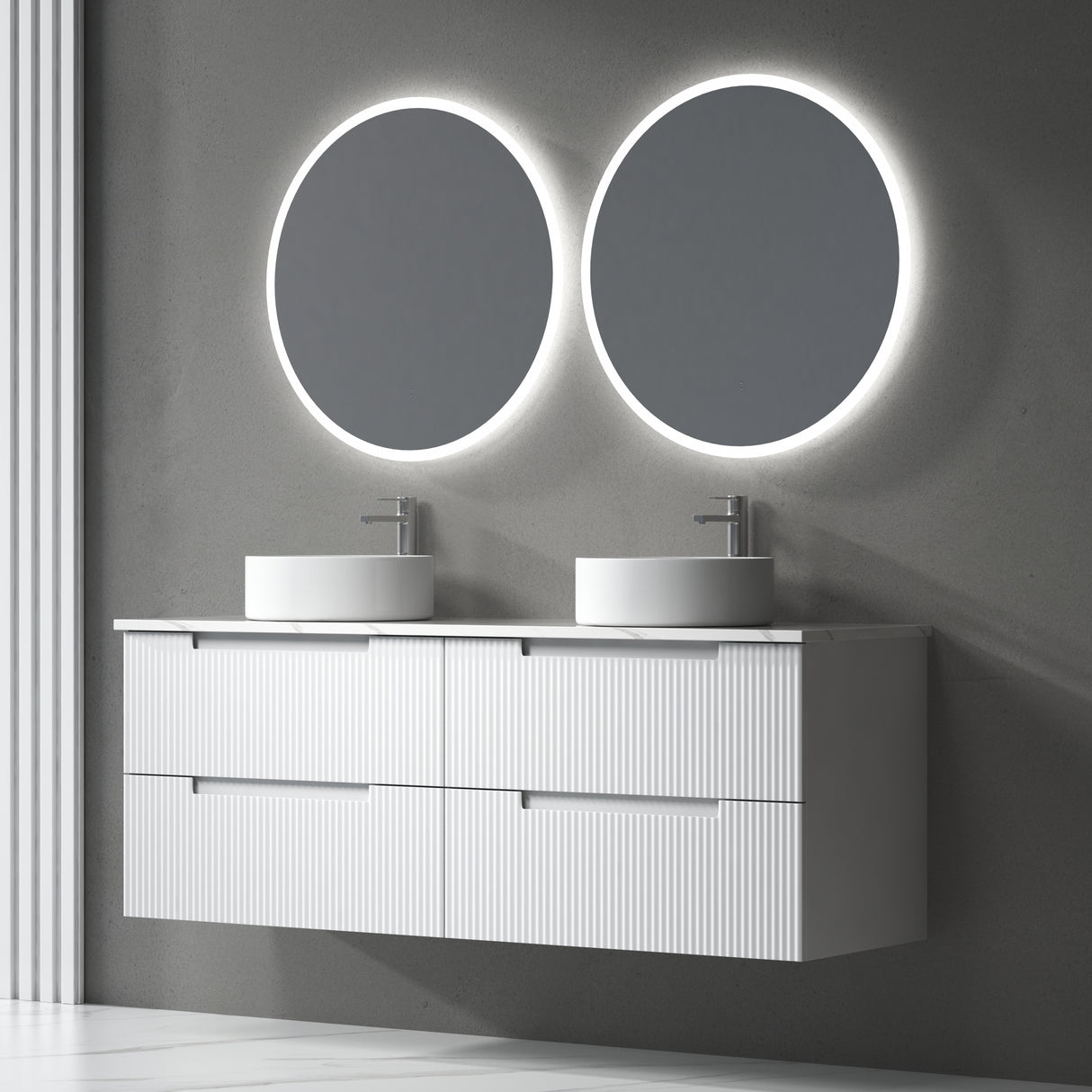 VERONA MARKII Wall Hung Vanity Matte White (All Sizes)
