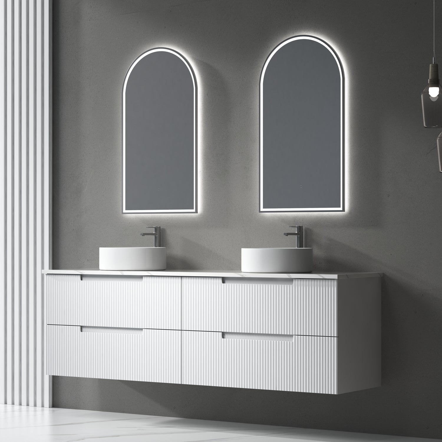 VERONA MARKII Wall Hung Vanity Matte White (All Sizes)