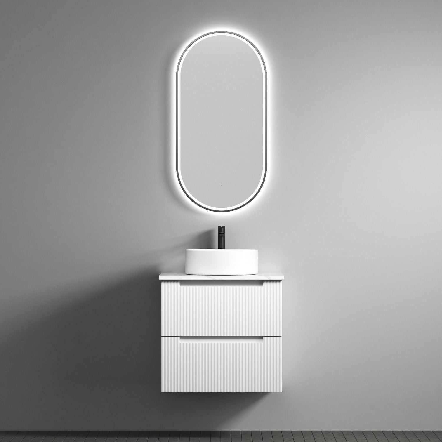 VERONA MARKII Wall Hung Vanity Matte White (All Sizes)