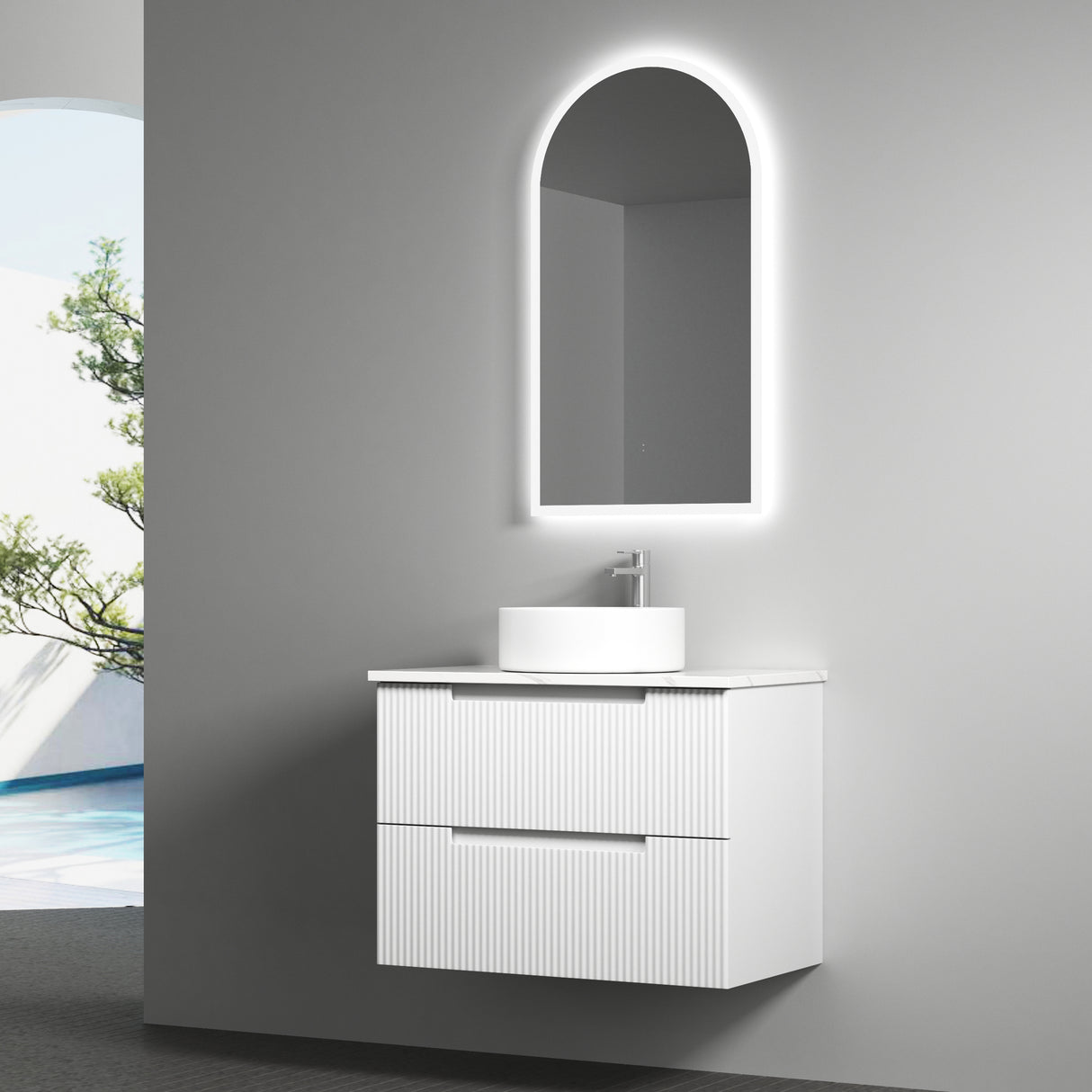 VERONA MARKII Wall Hung Vanity Matte White (All Sizes)