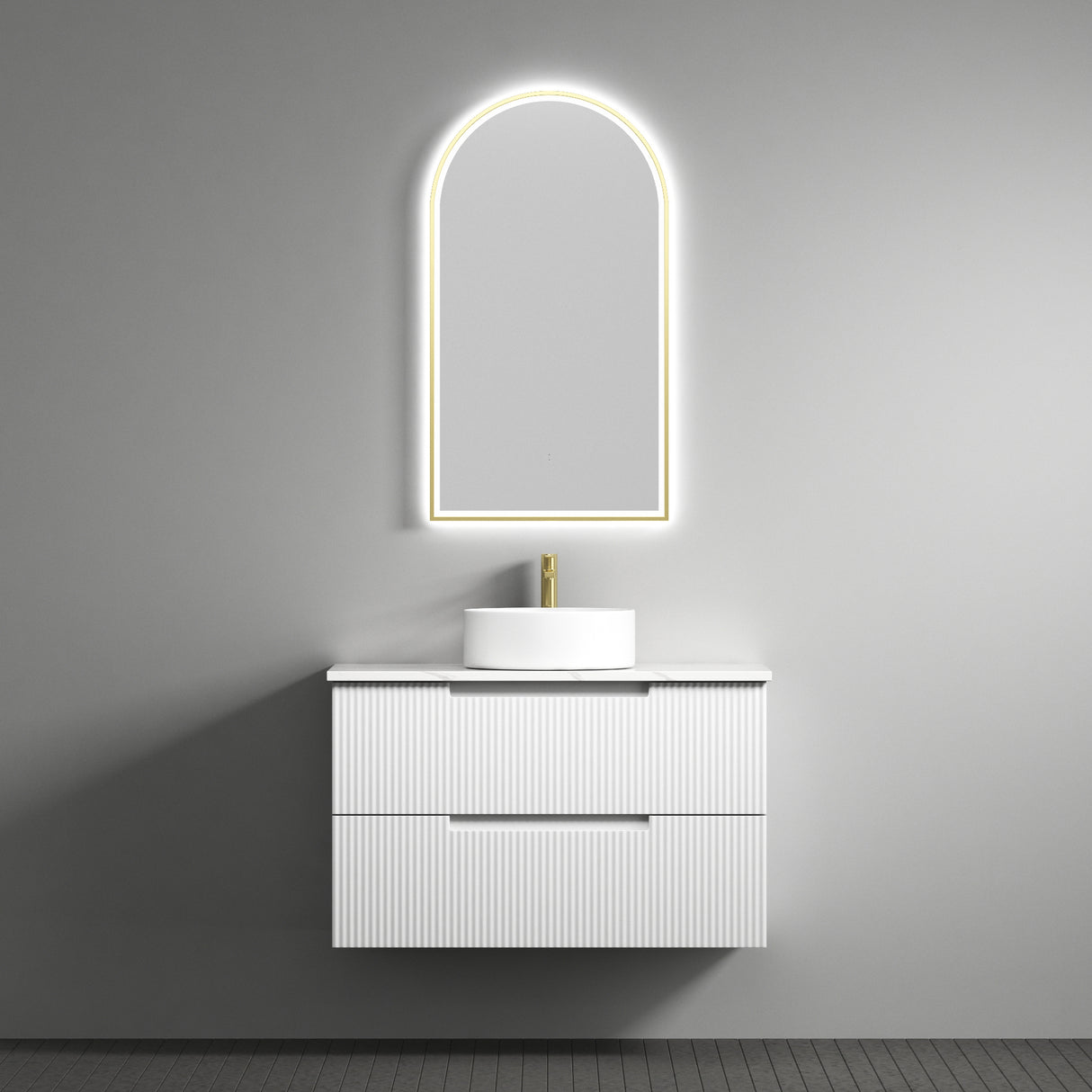 VERONA MARKII Wall Hung Vanity Matte White (All Sizes)