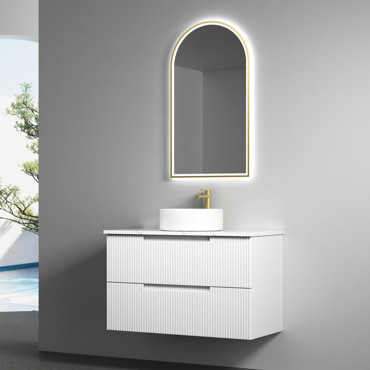 VERONA MARKII Wall Hung Vanity Matte White (All Sizes)