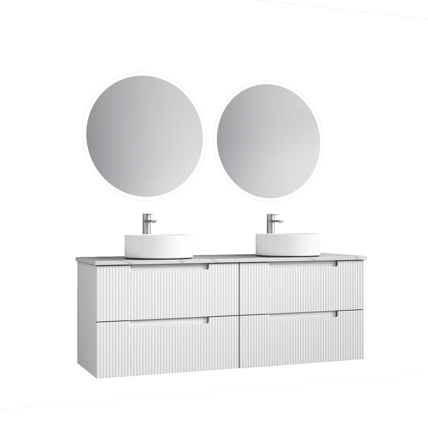 VERONA MARKII Wall Hung Vanity Matte White (All Sizes)