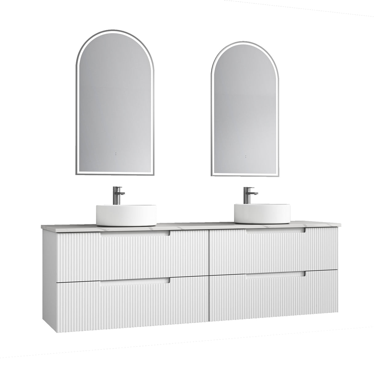 VERONA MARKII Wall Hung Vanity Matte White (All Sizes)