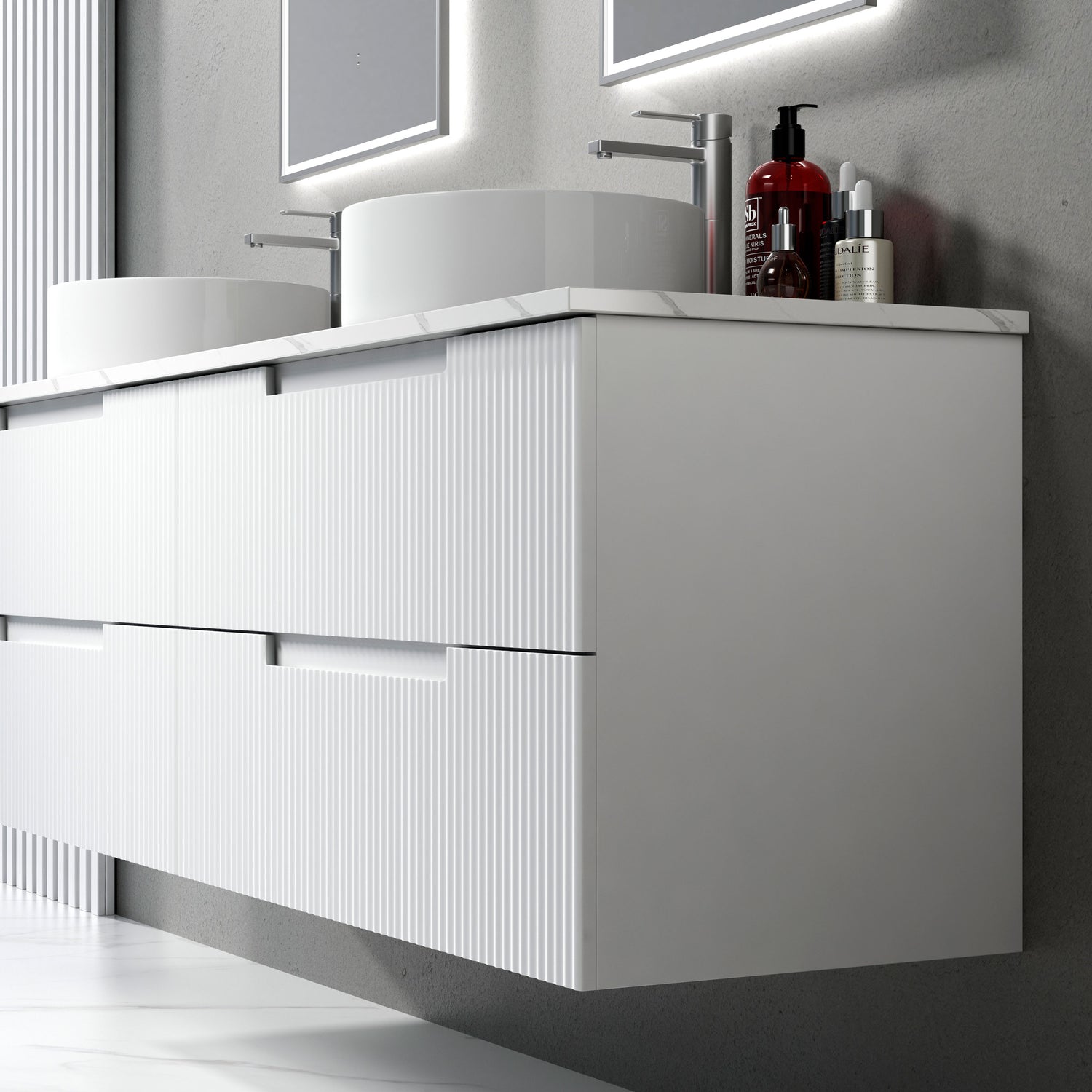 VERONA MARKII Wall Hung Vanity Matte White (All Sizes)