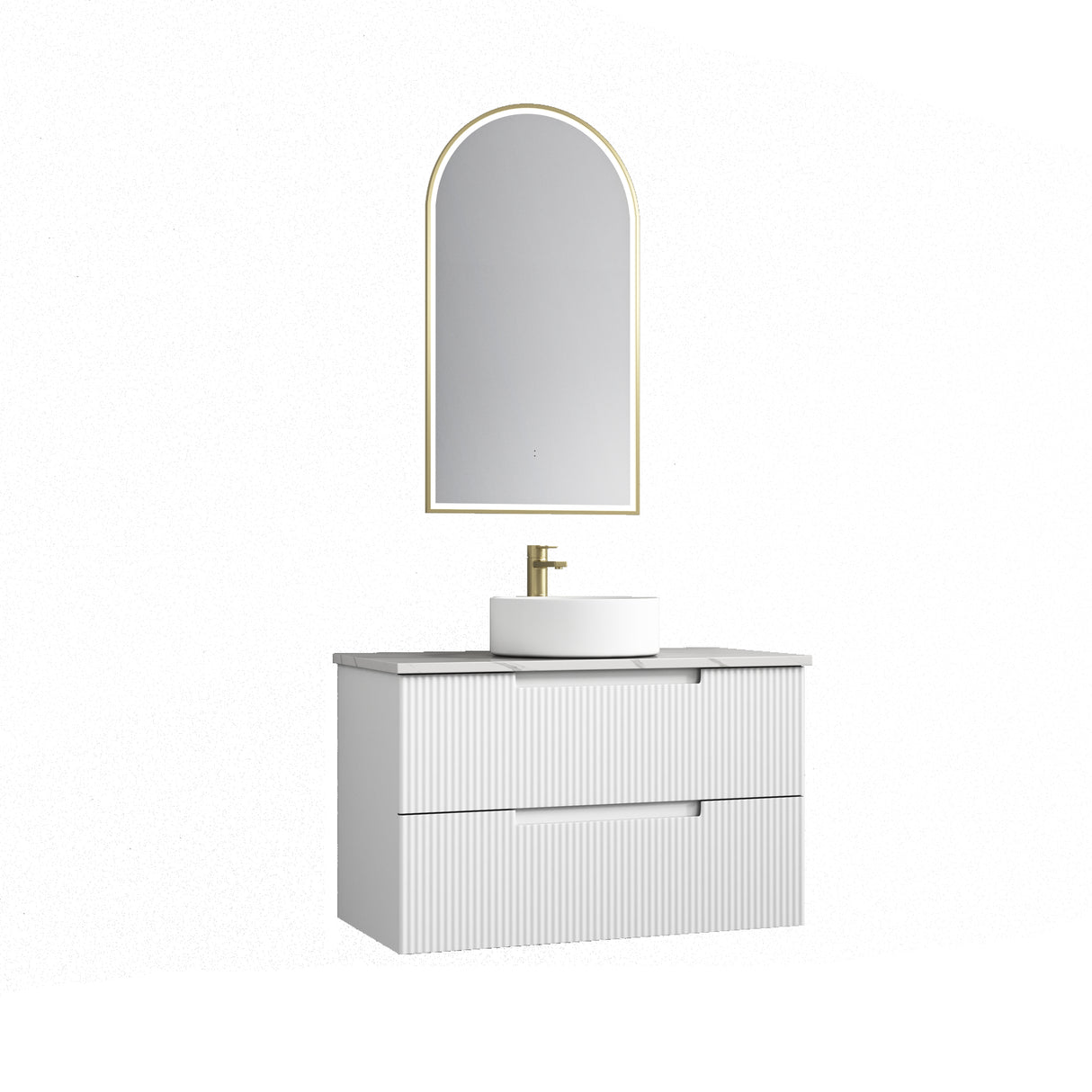VERONA MARKII Wall Hung Vanity Matte White (All Sizes)