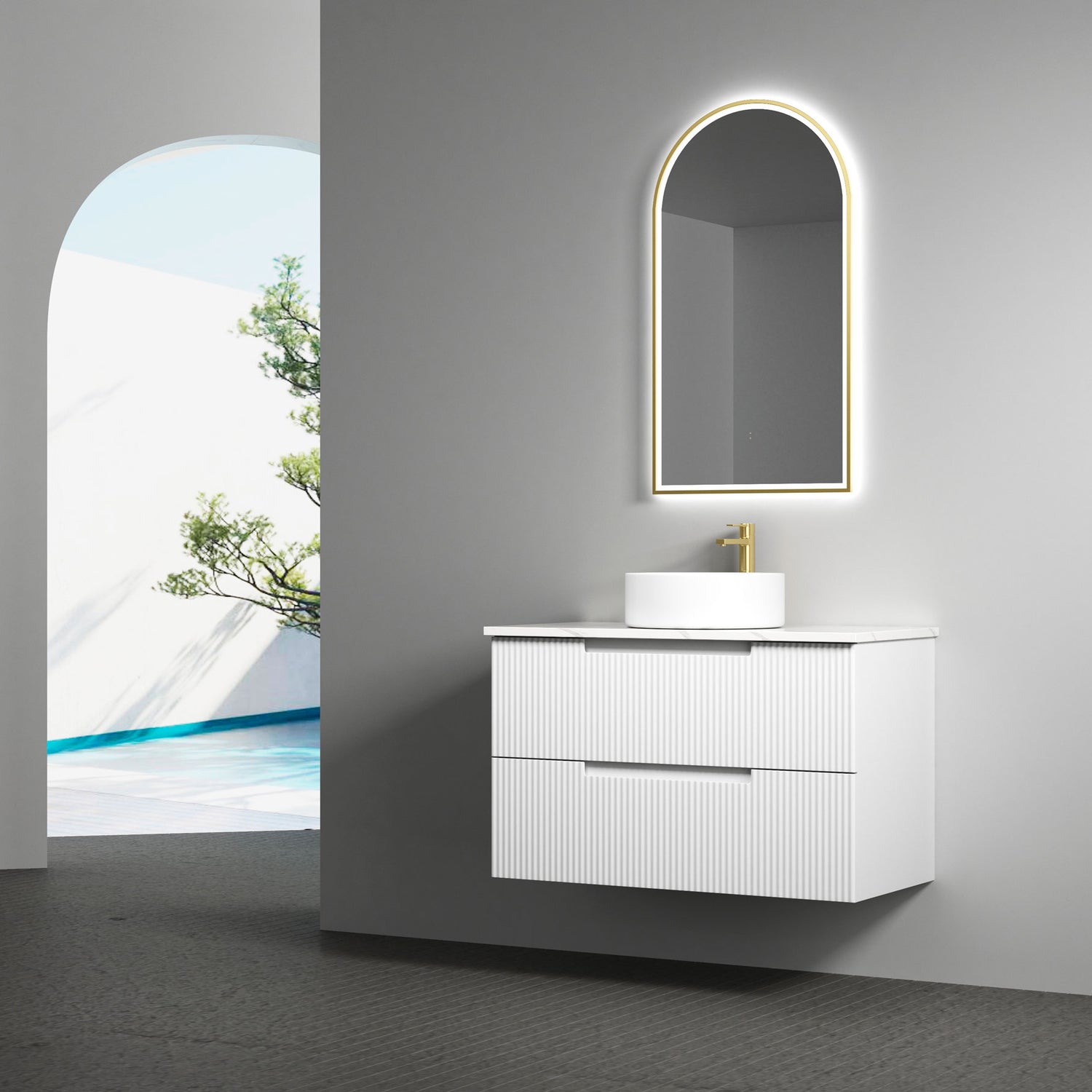 VERONA MARKII Wall Hung Vanity Matte White (All Sizes)