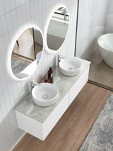 PERLA Mark II Wall Hung Vanity Matte White (All Sizes)