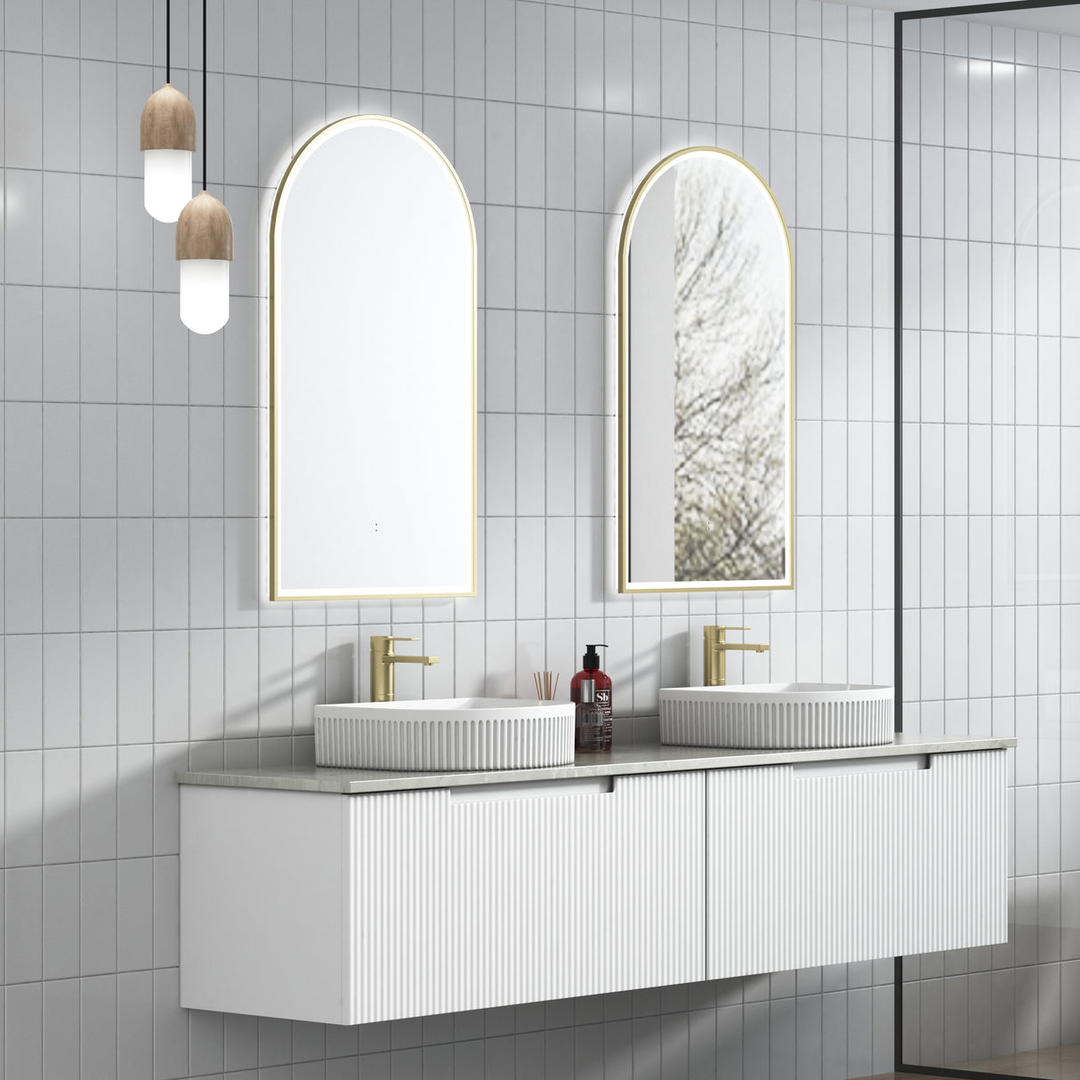 PERLA Mark II Wall Hung Vanity Matte White (All Sizes)