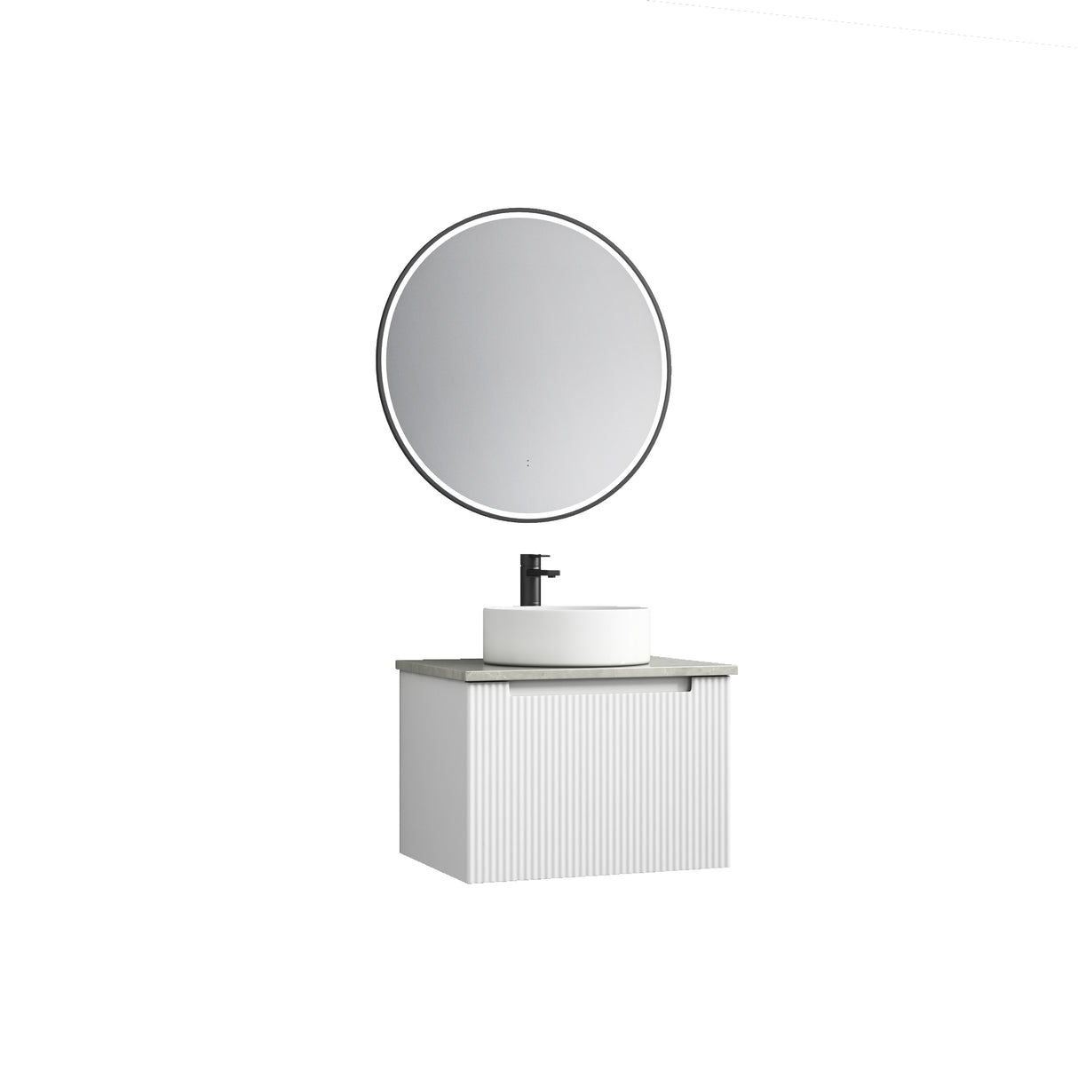 PERLA Mark II Wall Hung Vanity Matte White (All Sizes)
