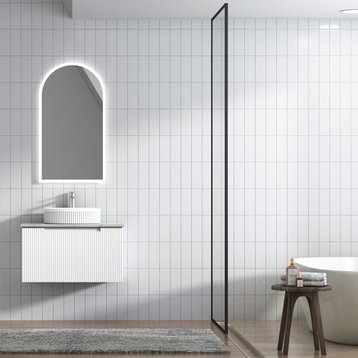 PERLA Mark II Wall Hung Vanity Matte White (All Sizes)