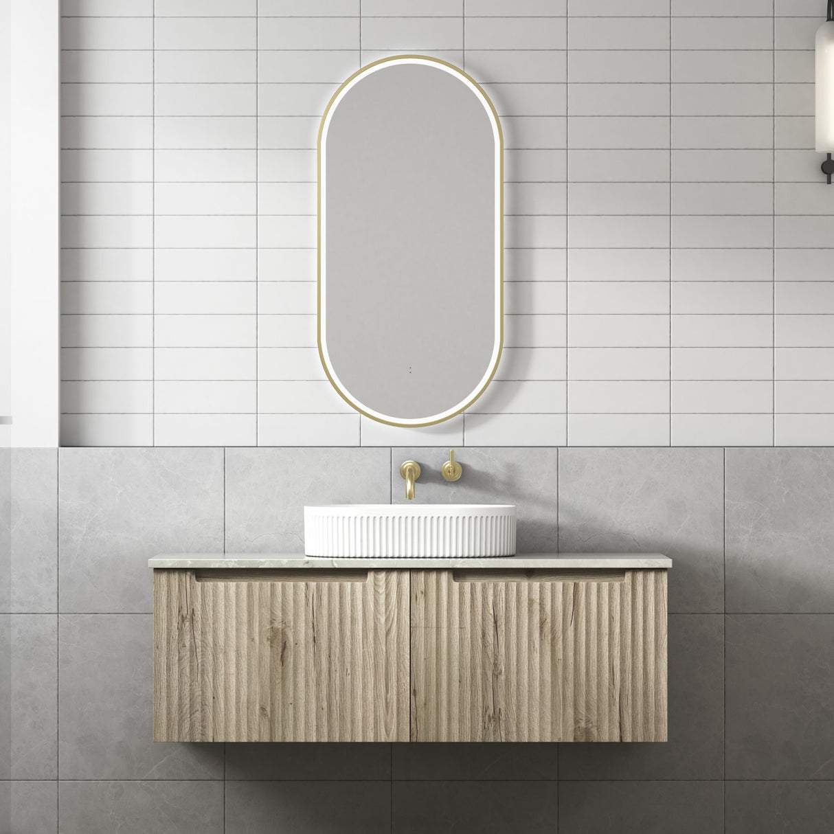 CALDER Wall Hung Vanity Tuscana Oak (All Sizes)