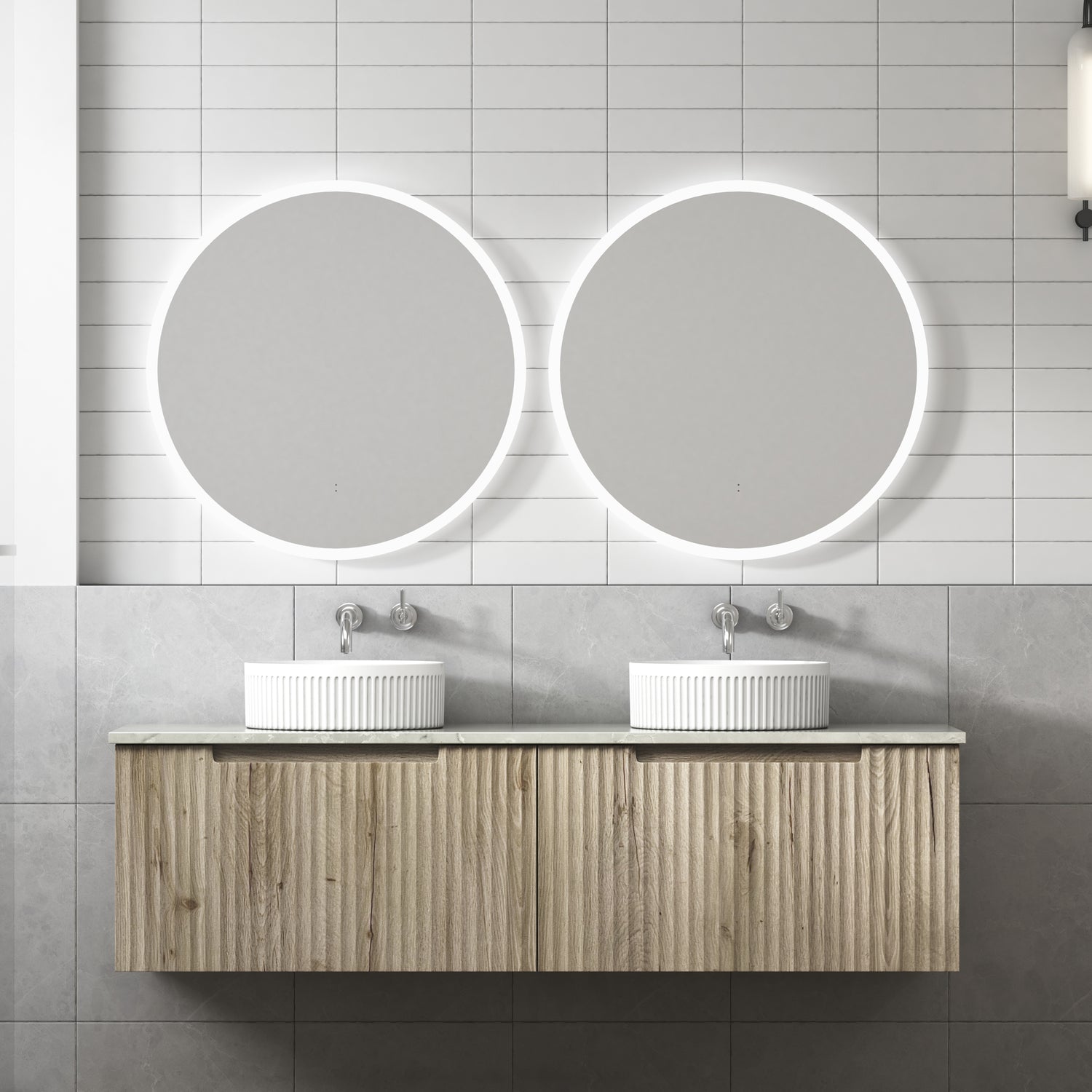 CALDER Wall Hung Vanity Tuscana Oak (All Sizes)