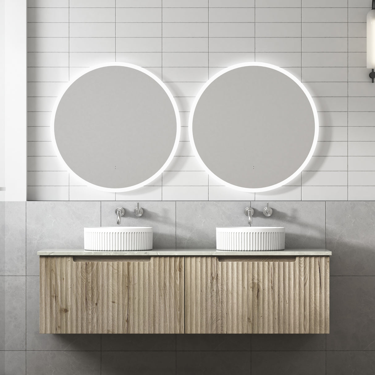 CALDER Wall Hung Vanity Tuscana Oak (All Sizes)