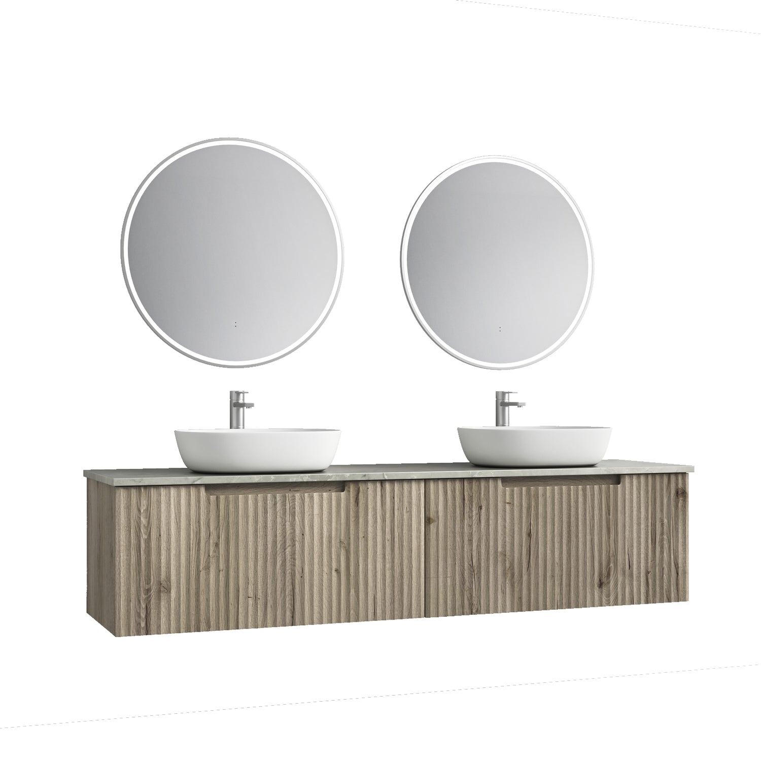 CALDER Wall Hung Vanity Tuscana Oak (All Sizes)