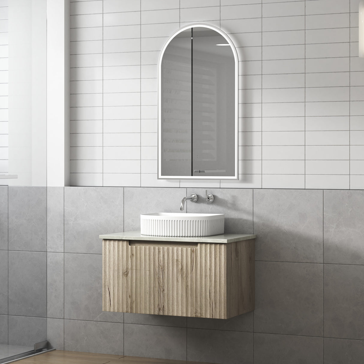 CALDER Wall Hung Vanity Tuscana Oak (All Sizes)