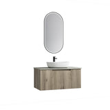 CALDER Wall Hung Vanity Tuscana Oak (All Sizes)