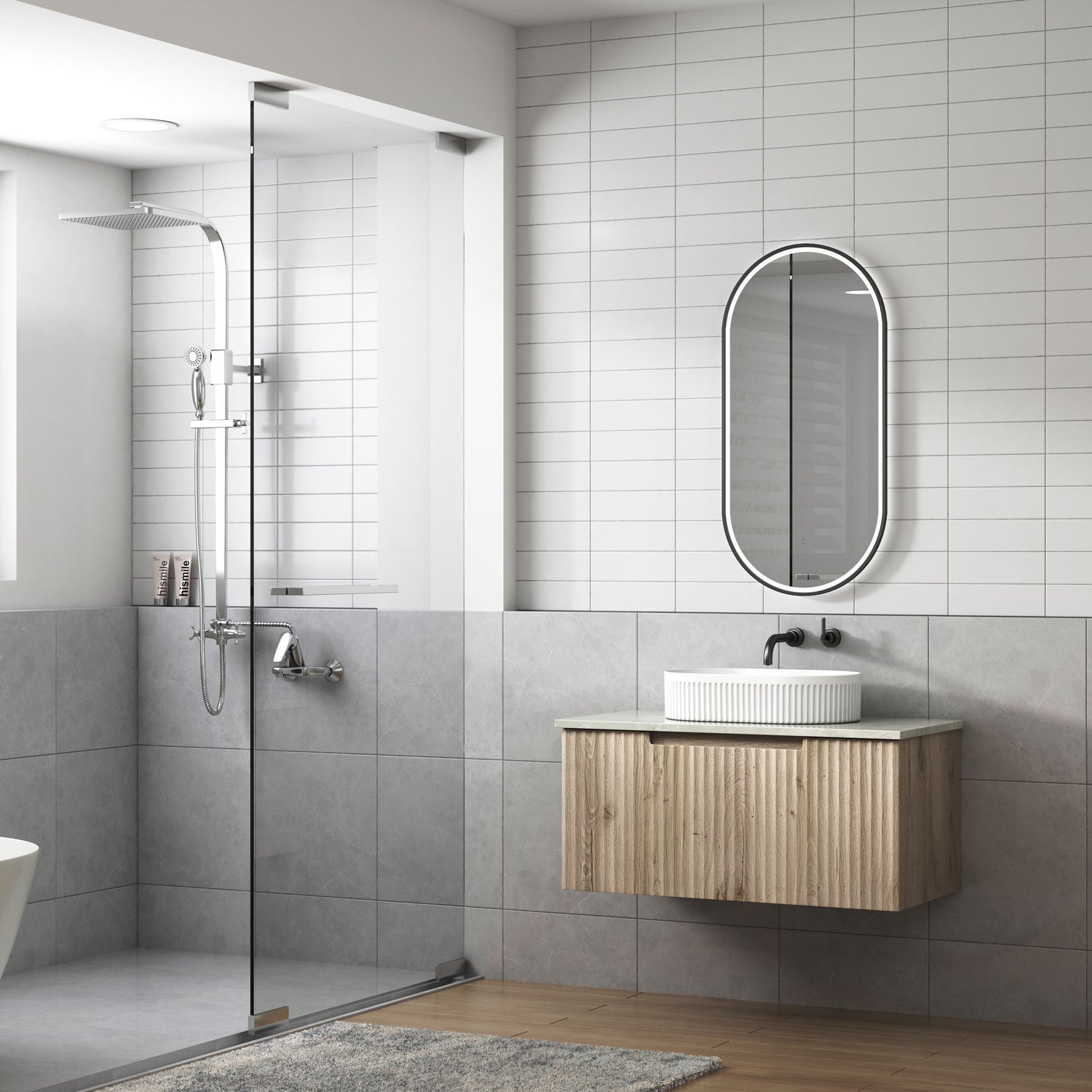 CALDER Wall Hung Vanity Tuscana Oak (All Sizes)