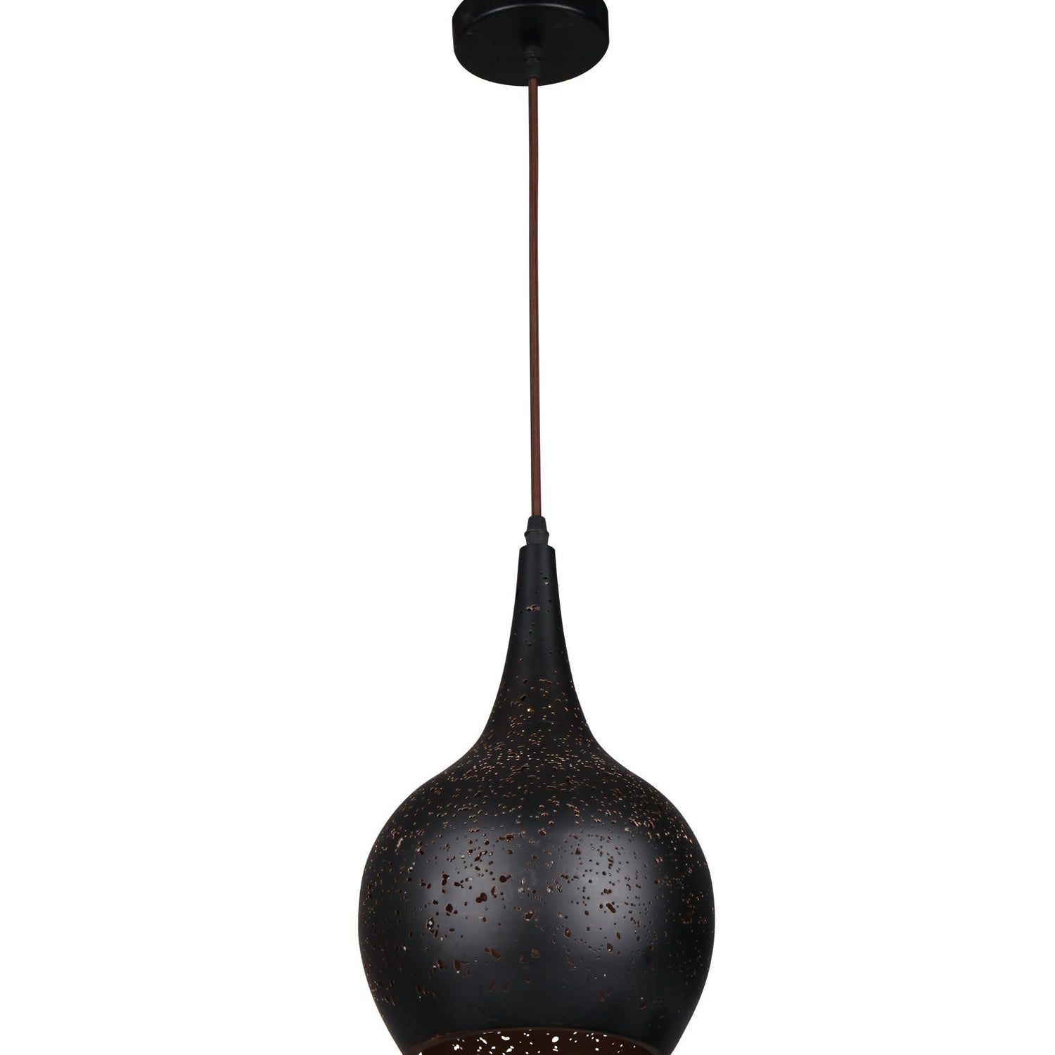 CELESTE: Bohemian Rustic Embossed Bell Shape Pendant Light