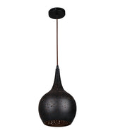 CELESTE: Bohemian Rustic Embossed Bell Shape Pendant Light