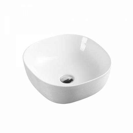 CHUR Round Counter Top Basin Touchline White 410mm