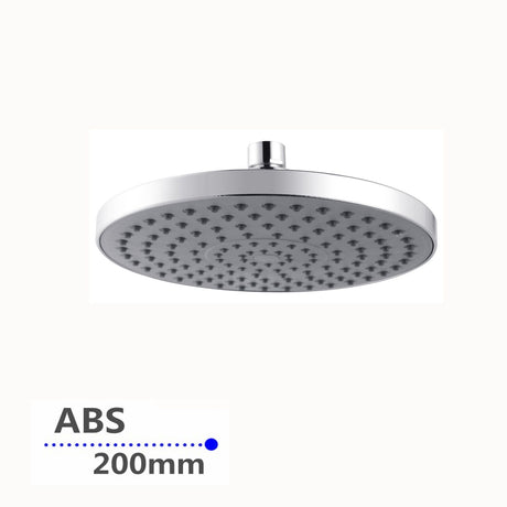 AQU Round Rainfall Shower Head 200mm Discontinued - Chrome
