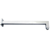 Blaze Square Wall Mounted Shower Arm 400mm - Chrome