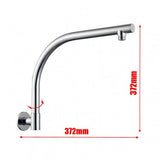 Blaze Round Swivel Gooseneck Shower Arm - Chrome Technical Drawing