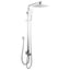 10" Square Shower Station Top Bottom Inlet - Chrome